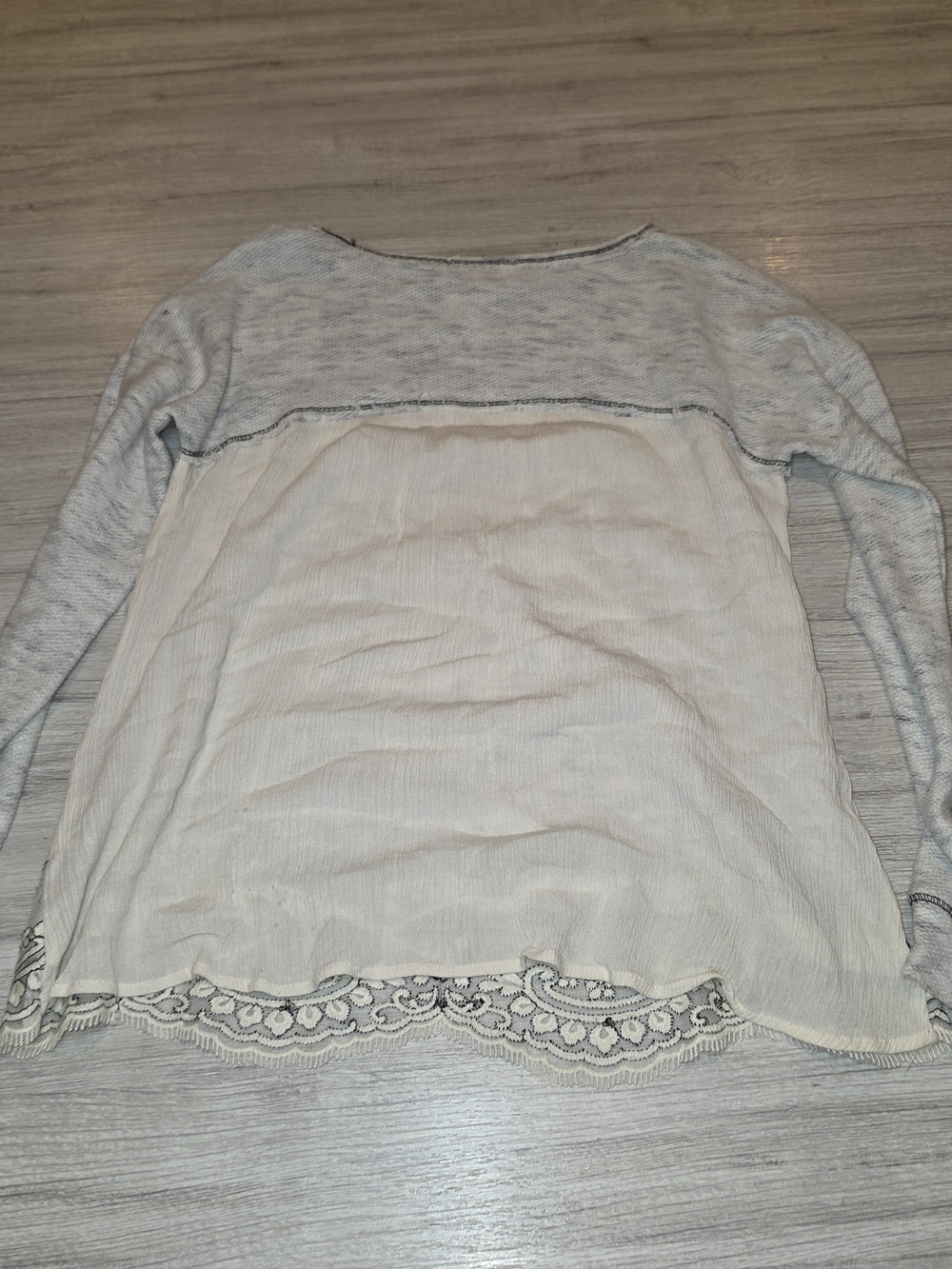 Altar'd State Long Sleeve Shirt Women's White Size Small C6 - Picture 6 of 6